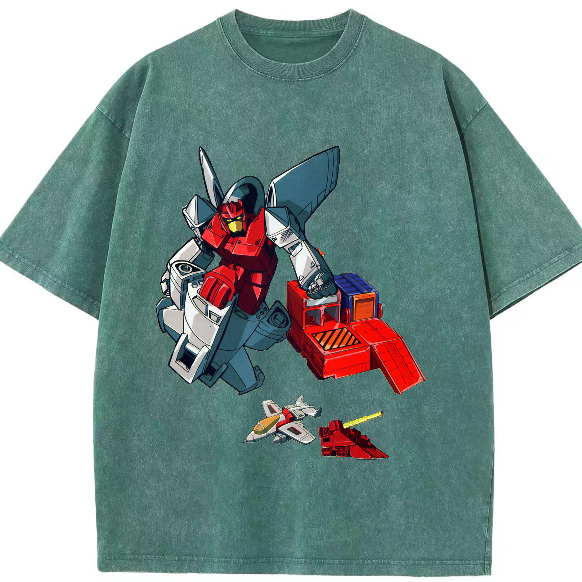 （画像用）  綿100% ヴィンテージ風 半袖Tシャツ（フロントプリント）
